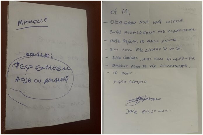 michelle-mostra-carta-de-amor-que-bolsonaro-escreveu-dentro-da-prisao