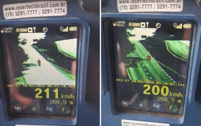 prf-flagra-motociclista-a-211-km/h-na-br-060,-entre-goiania-e-brasilia