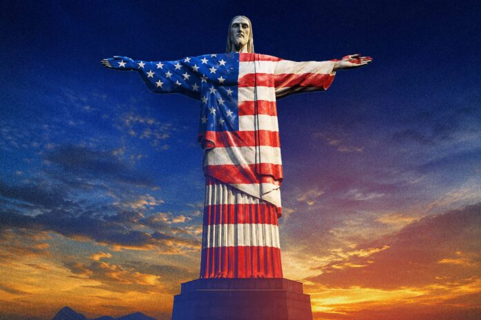 cristo-redentor-e-torre-de-tv-ganham-cores-dos-eua-no-dia-da-independencia