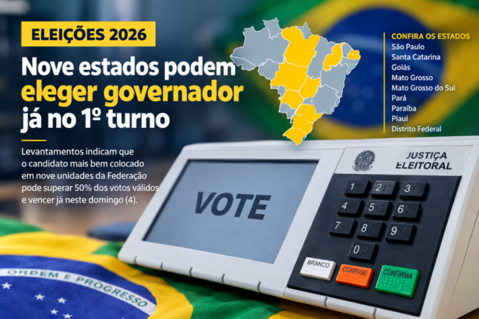 eleicoes-2026:-nove-unidades-da-federacao-podem-definir-governador-no-1o-turno